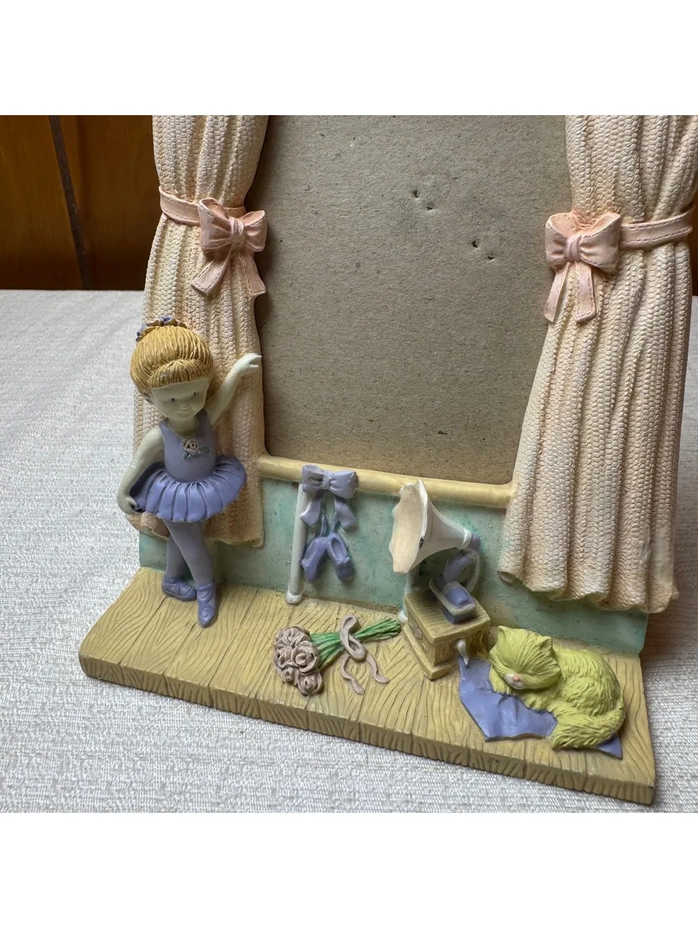 Vintage Ballerina 3.5x5 Picture Frame Ballet Dancer Nursery Decor